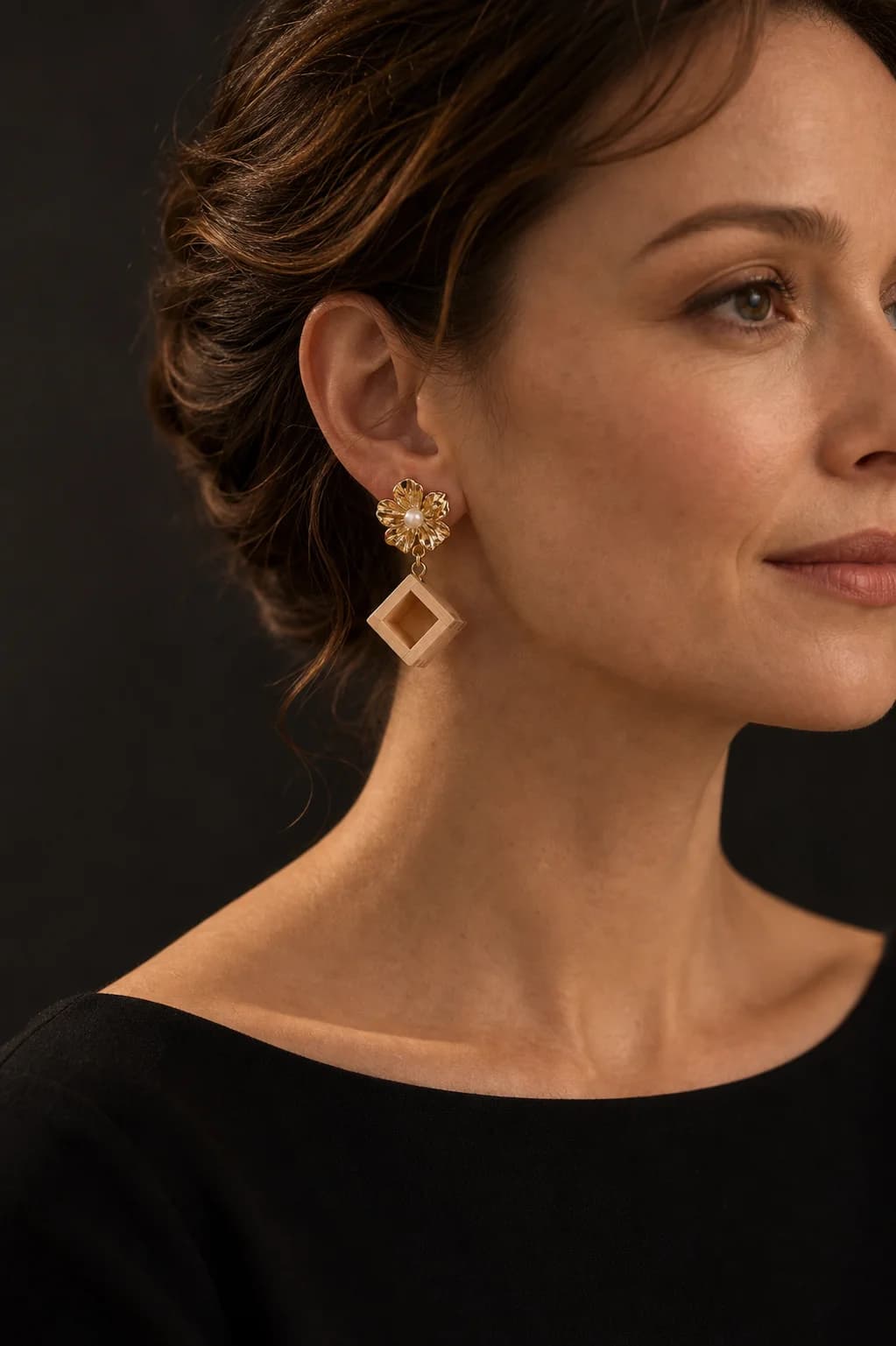 KUMIKI — Yellow Flower Earrings